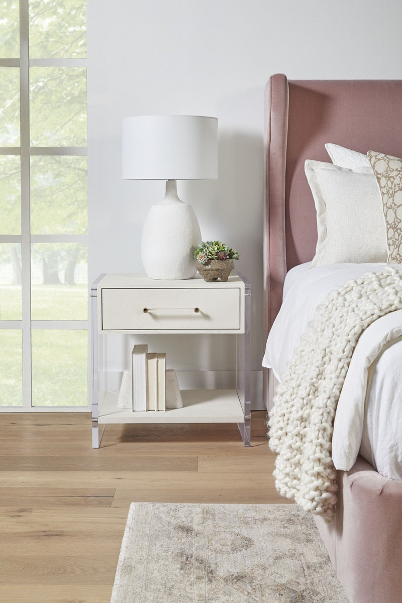 Sonia Shagreen 1-drawer Nightstand from Essentials For Living - Luna Furniture