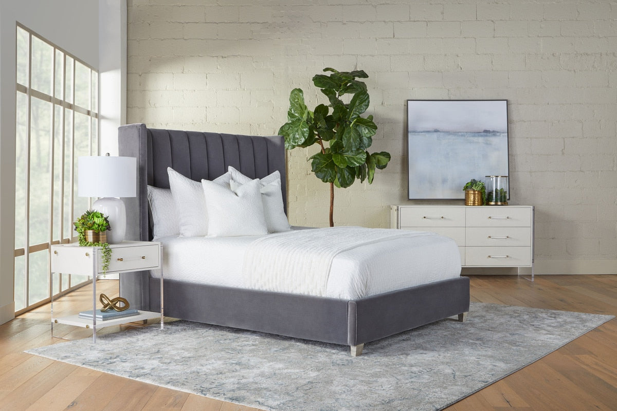 Sonia Shagreen 1-drawer Nightstand from Essentials For Living - Luna Furniture