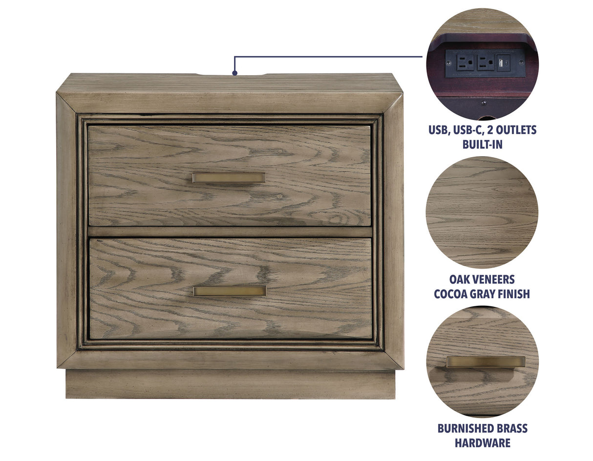 Sonoma 4-Piece King Upholstered Storage Platform Bedroom Set from Steve Silver - Luna Furniture