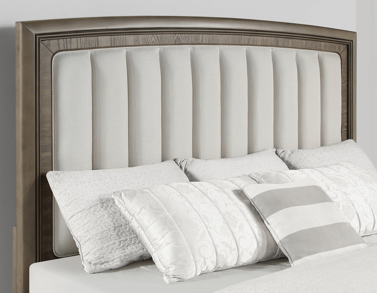 Sonoma Cocoa Gray Upholstered Storage Platform Bedroom Set from Steve Silver - Luna Furniture