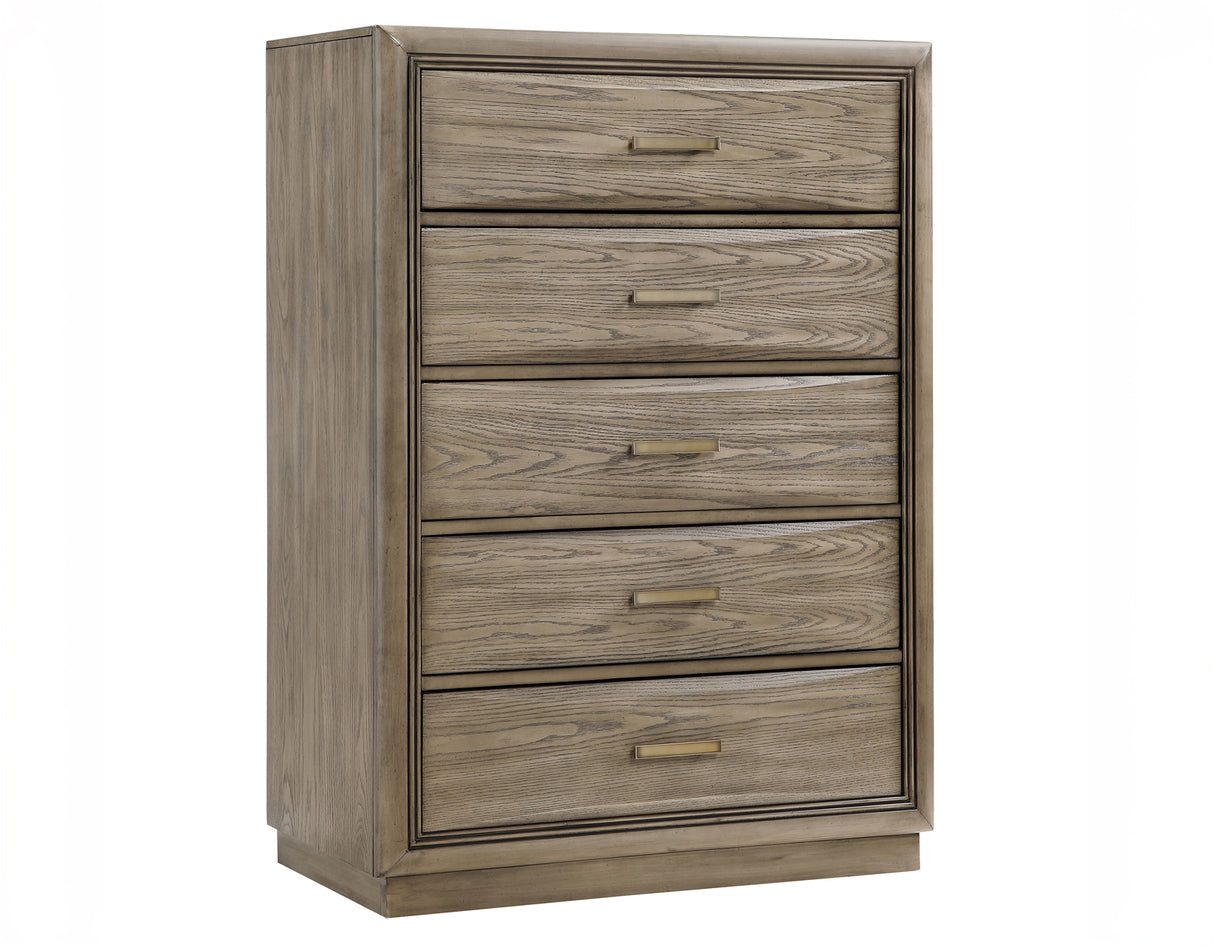 Sonoma Cocoa Gray Upholstered Storage Platform Bedroom Set from Steve Silver - Luna Furniture
