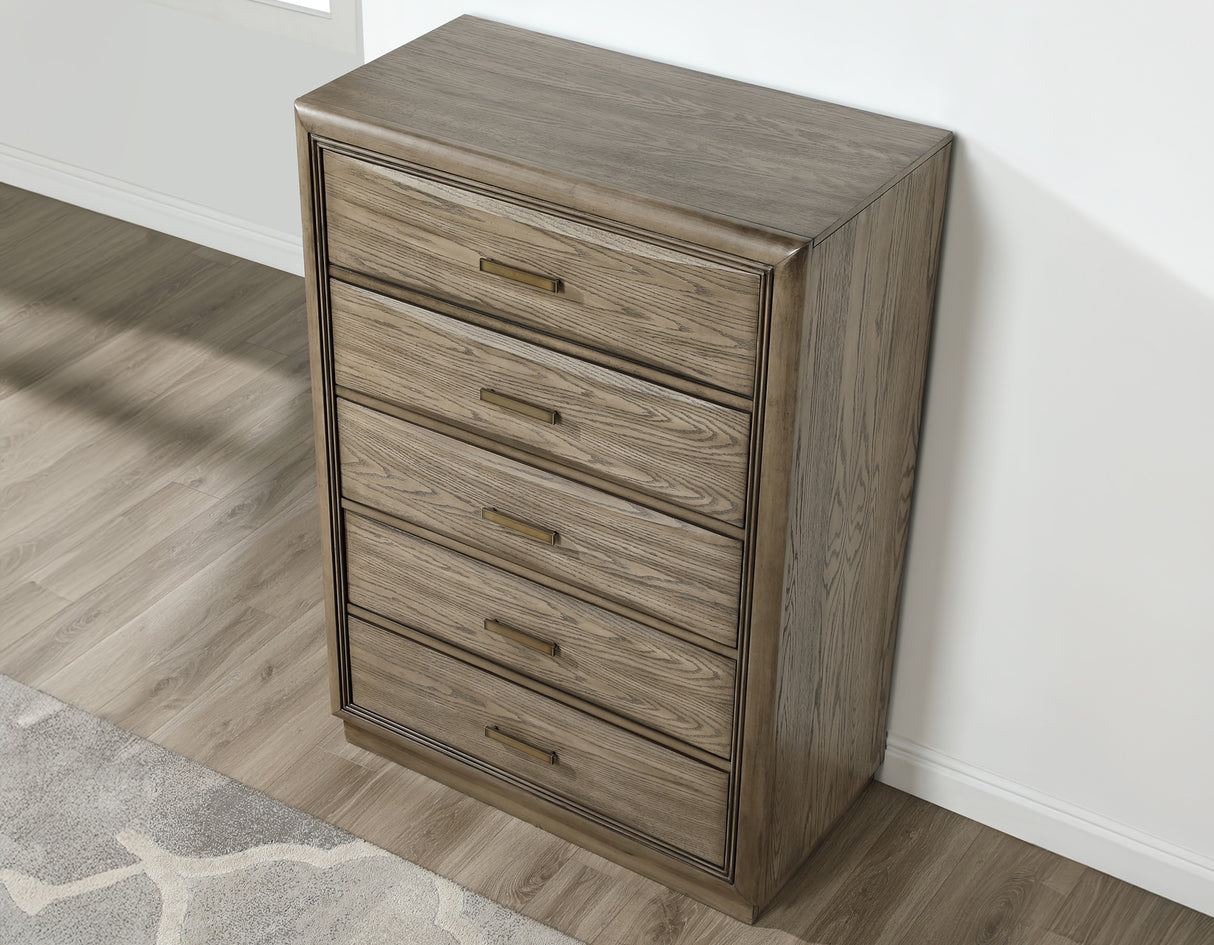 Sonoma Cocoa Gray Upholstered Storage Platform Bedroom Set from Steve Silver - Luna Furniture