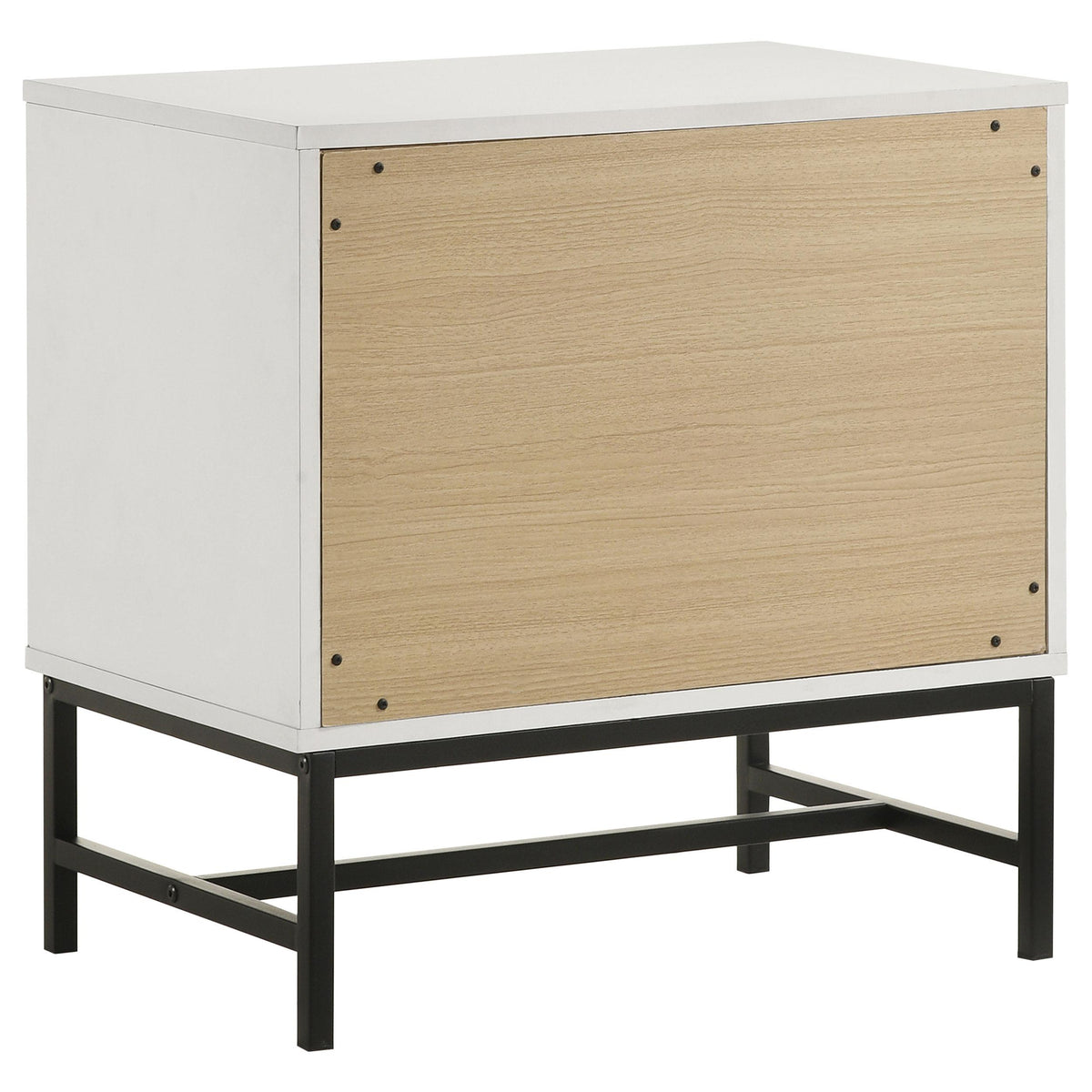 Sonora White 2-Drawer Nightstand Bedside Table from Coaster - Luna Furniture