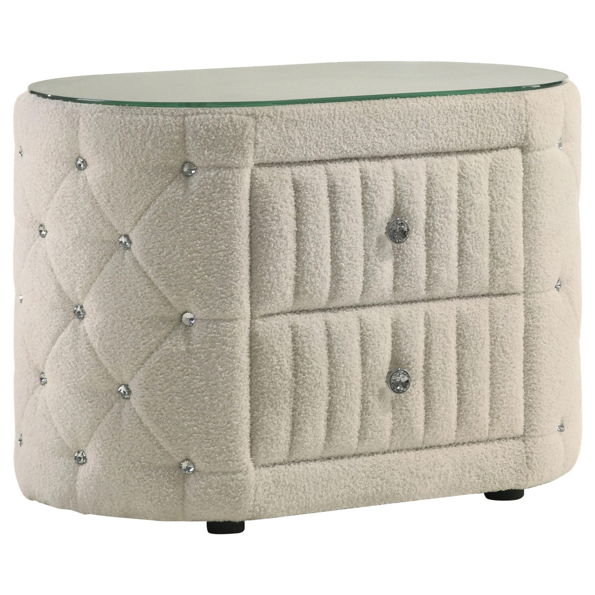 Sonya Ivory 4-Piece Upholstered Eastern King Bedroom Set from Coaster - Luna Furniture
