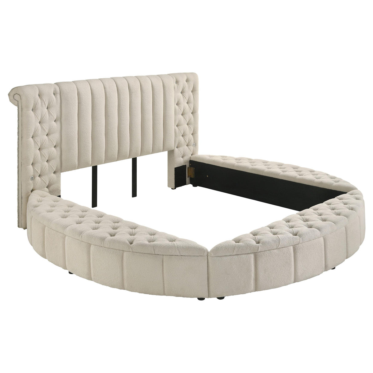 Sonya Ivory 4-Piece Upholstered Queen Bedroom Set from Coaster - Luna Furniture