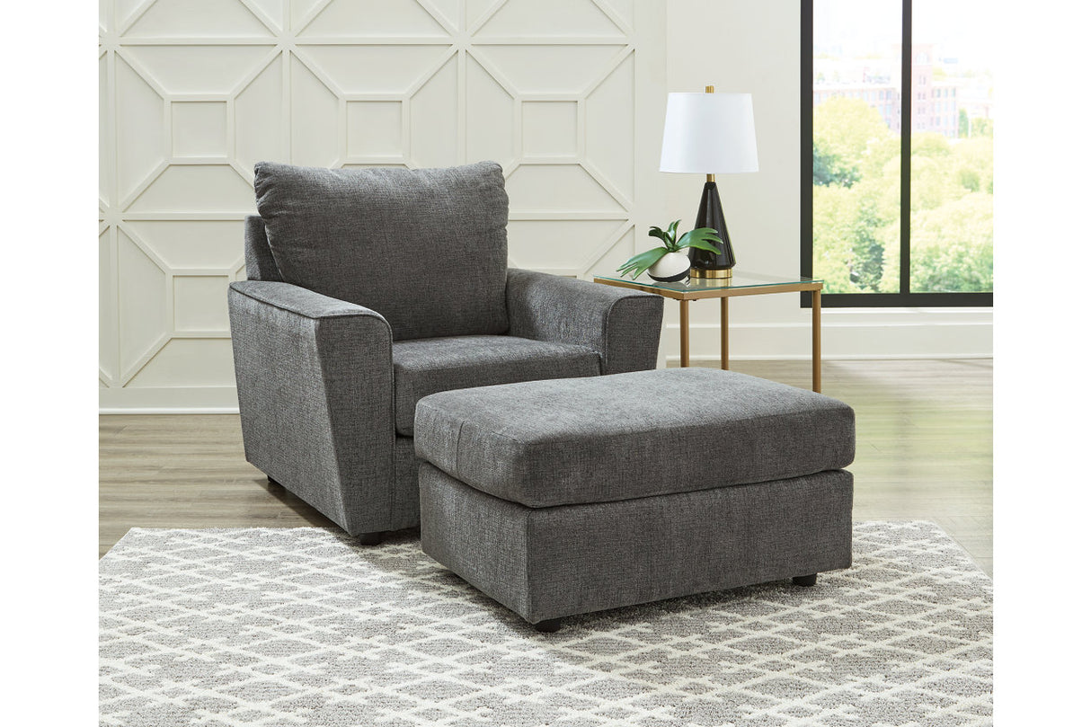 Stairatt Gravel Chair and Ottoman from Ashley Furniture - Luna Furniture