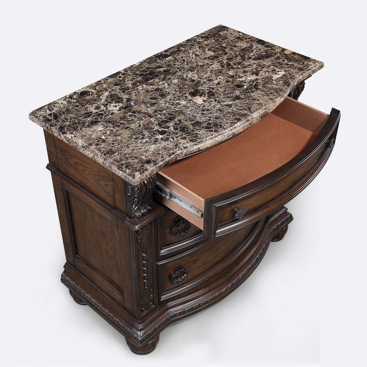 Stanley Coffee Brown Nightstand from Crown Mark - Luna Furniture
