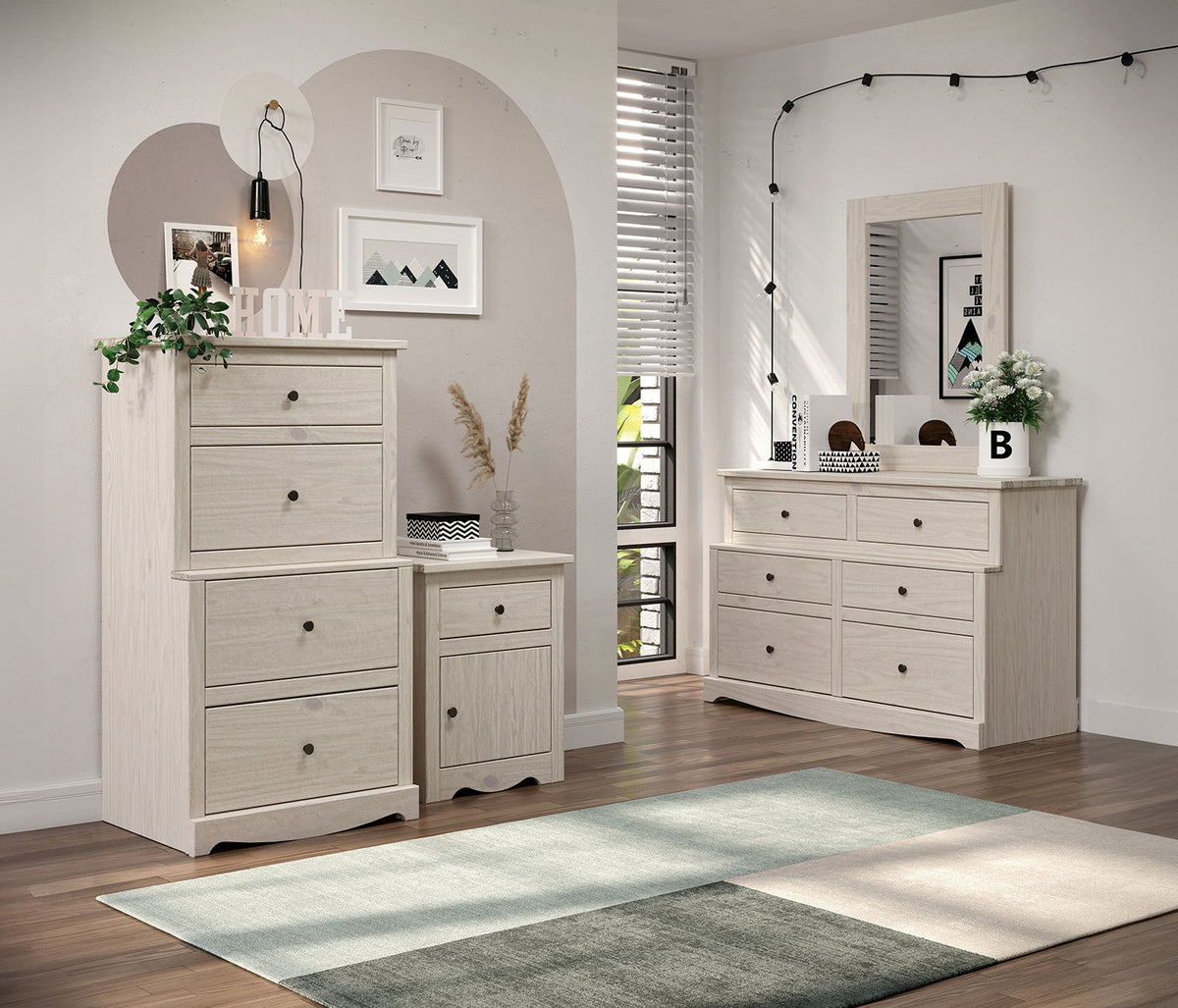 Stavros White Chest from Furniture of America - Luna Furniture