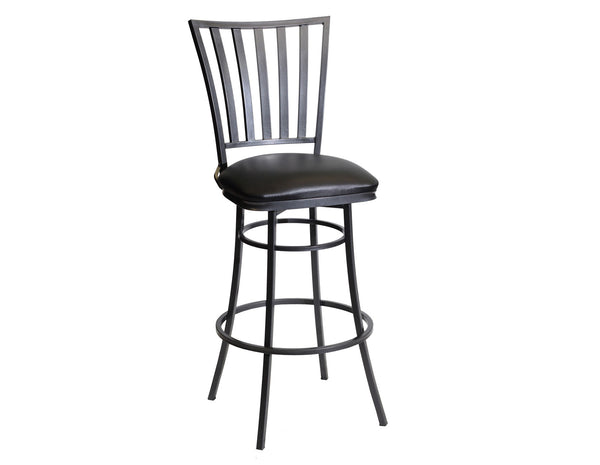Stellan Gunmetal/Midnight 30″ Bar Stool, Swivel