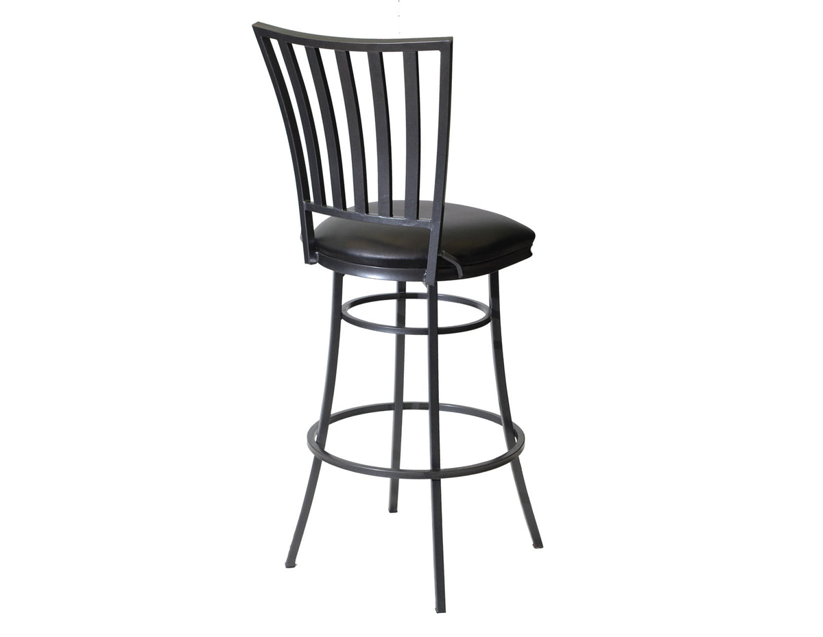 Stellan Gunmetal/Midnight 30″ Bar Stool, Swivel from Steve Silver - Luna Furniture