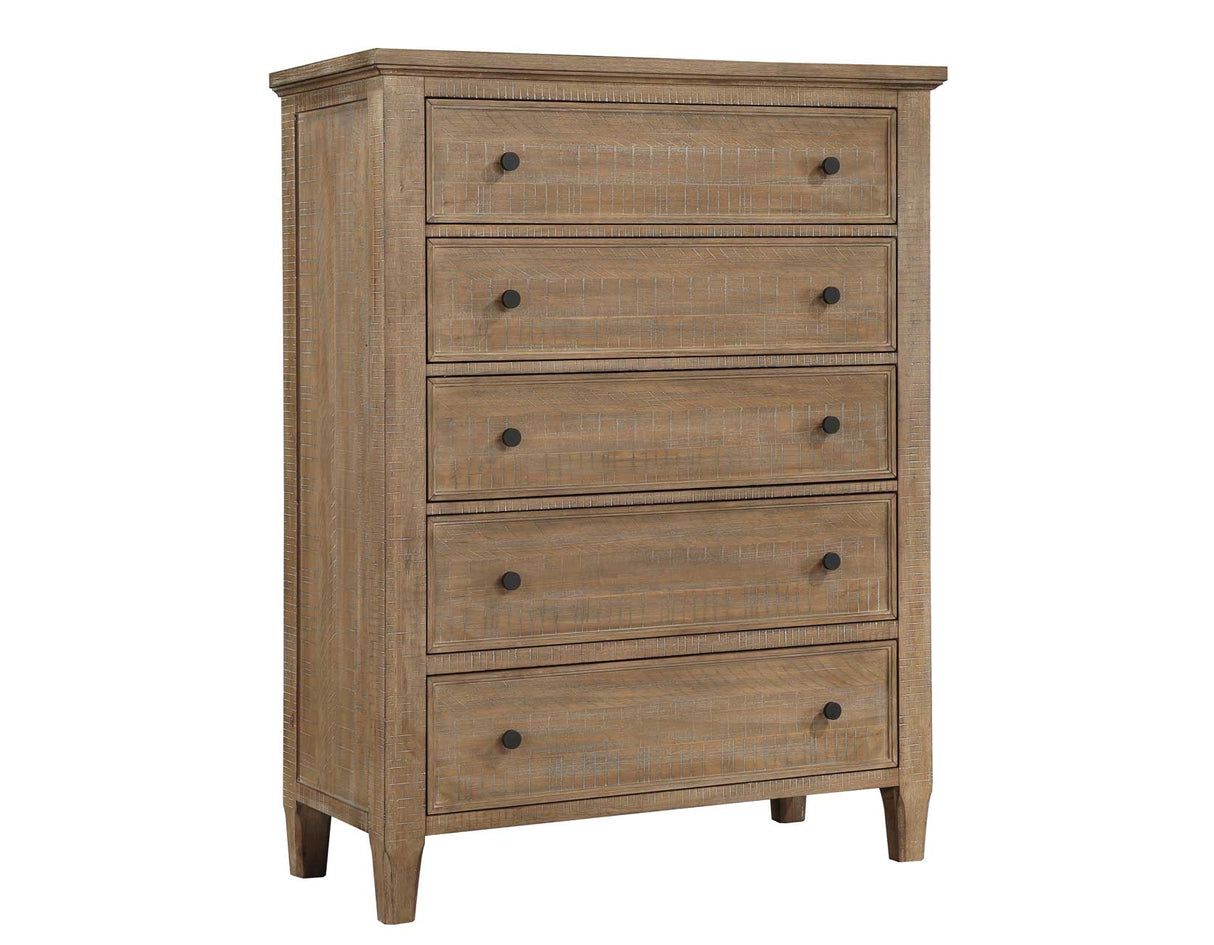 Riverdale Driftwood 4-Piece King Storage Platform Bedroom Set from Steve Silver - Luna Furniture