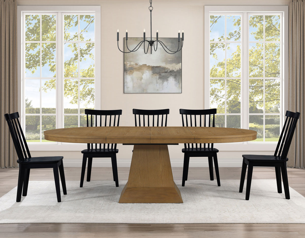 Vaughn Black Modern Windsor Side Chair, Set of 2 from Steve Silver - Luna Furniture
