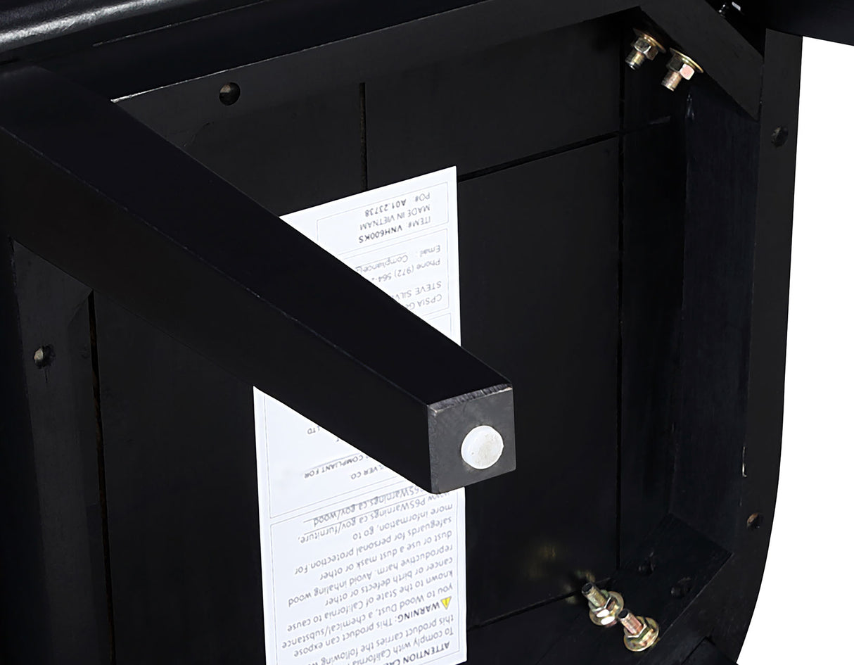 Vaughn 5-Piece 60-96″ w/2-18 Leaves Dining Set, Driftwood & Black Finish from Steve Silver - Luna Furniture