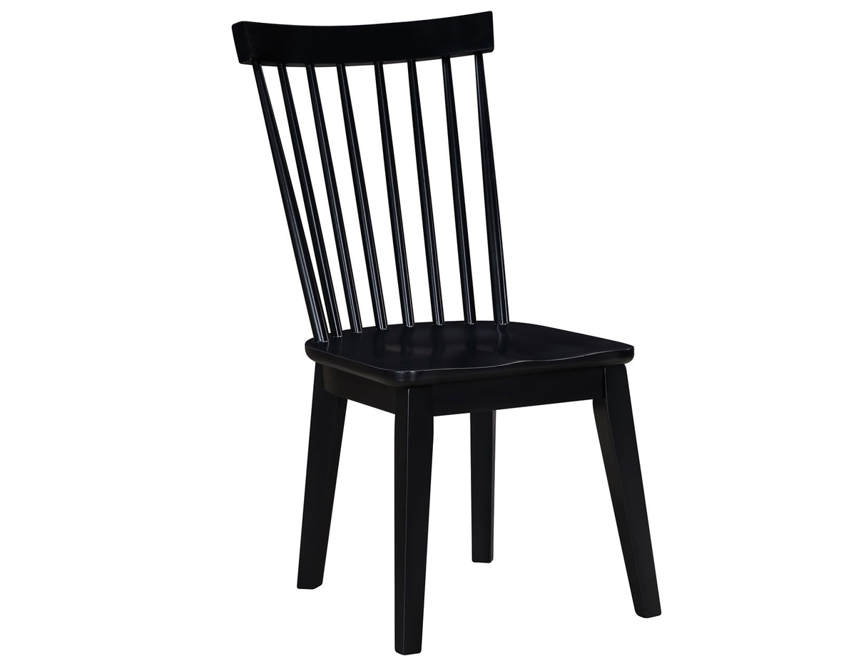 Vaughn Black Modern Windsor Side Chair, Set of 2 from Steve Silver - Luna Furniture