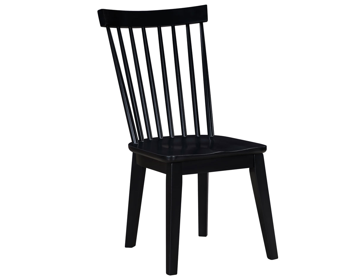 Vaughn 5-Piece 60-96″ w/2-18 Leaves Dining Set, Driftwood & Black Finish from Steve Silver - Luna Furniture