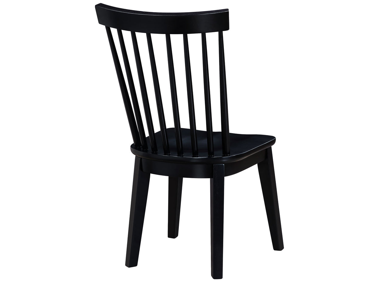 Vaughn Black Modern Windsor Side Chair, Set of 2 from Steve Silver - Luna Furniture