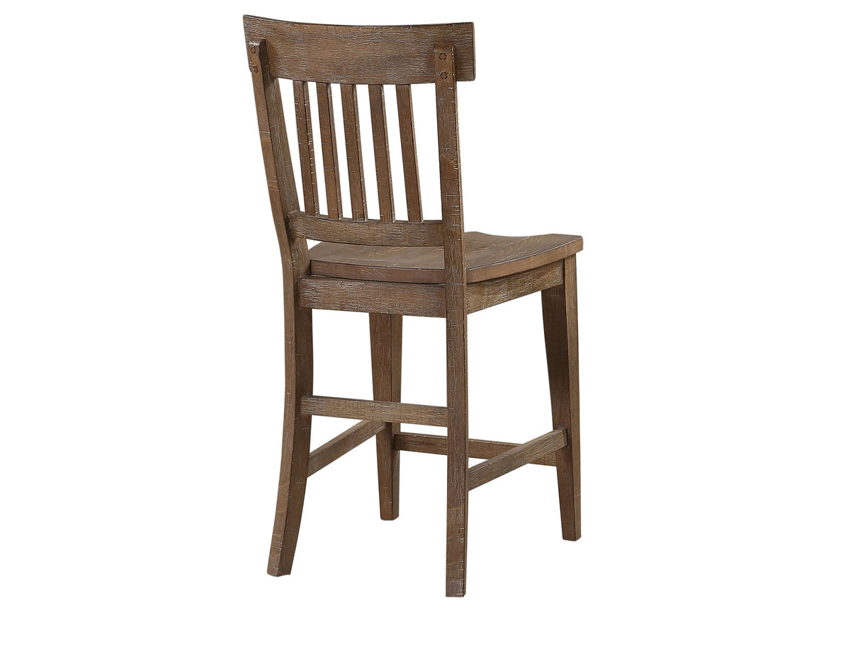Riverdale Driftwood 5-Piece Counter Set(Counter Table & 4 Chairs) from Steve Silver - Luna Furniture