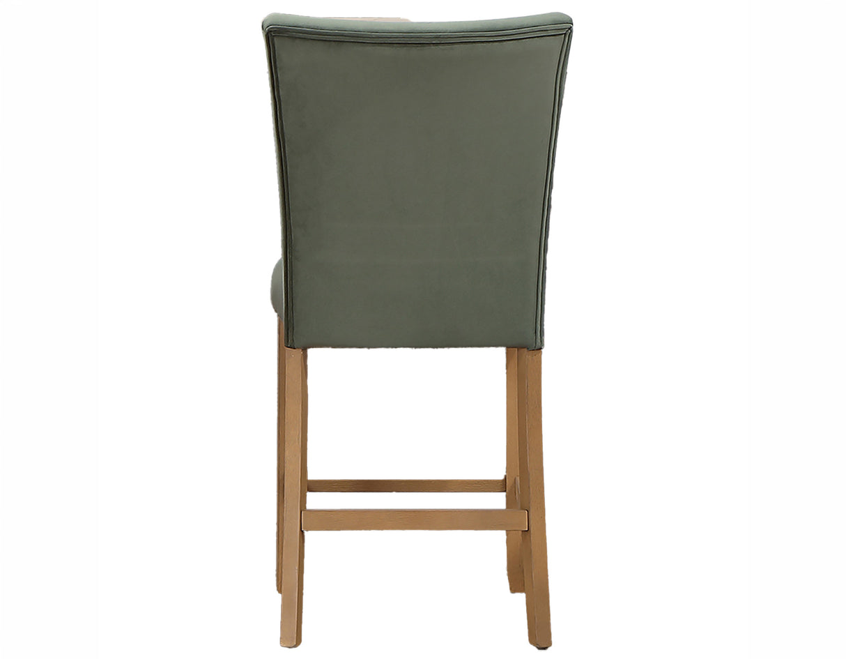Artemis Green Velvet Counter Height Chair, Set of 2 from Steve Silver - Luna Furniture