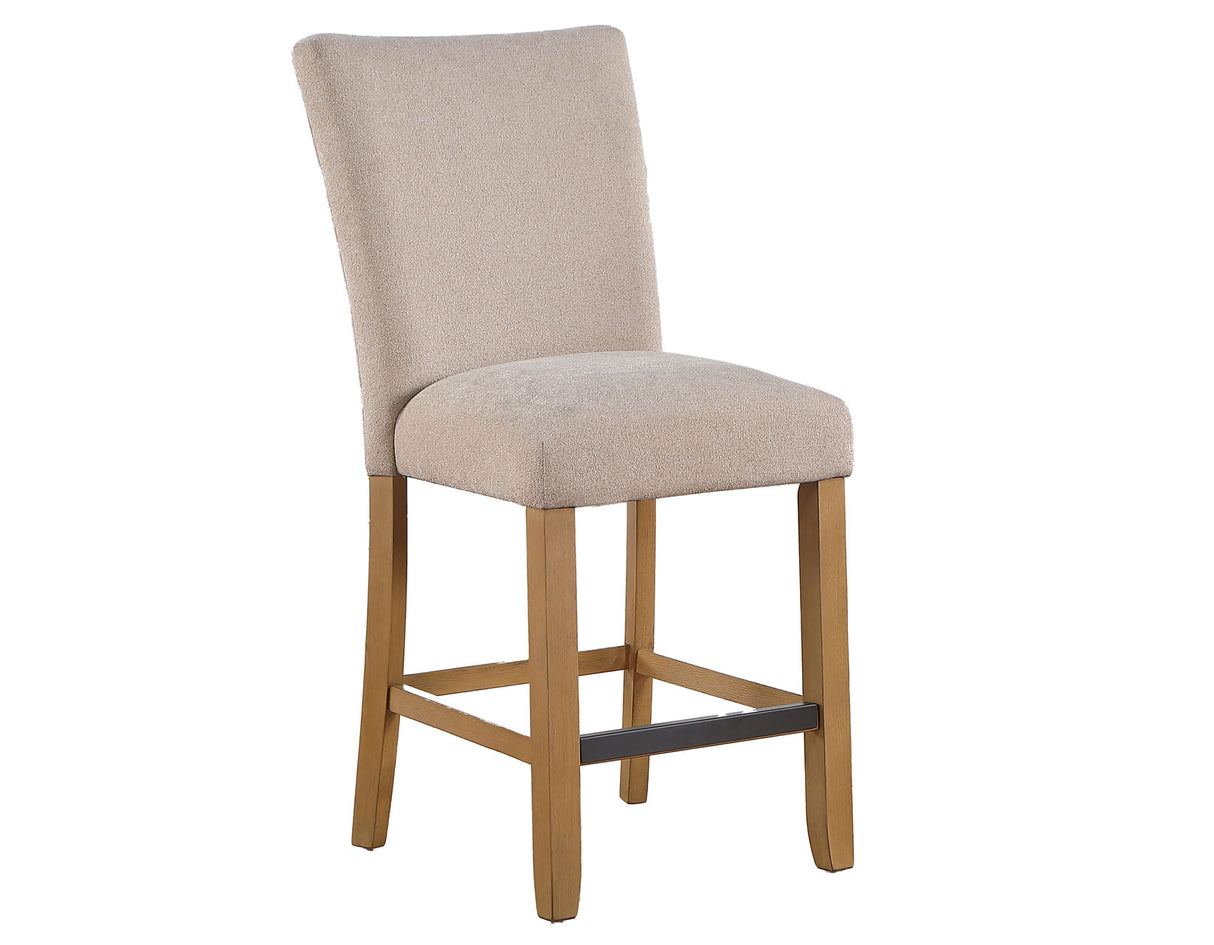 Artemis Beige Chenille Counter Height Chair, Set of 2 from Steve Silver - Luna Furniture