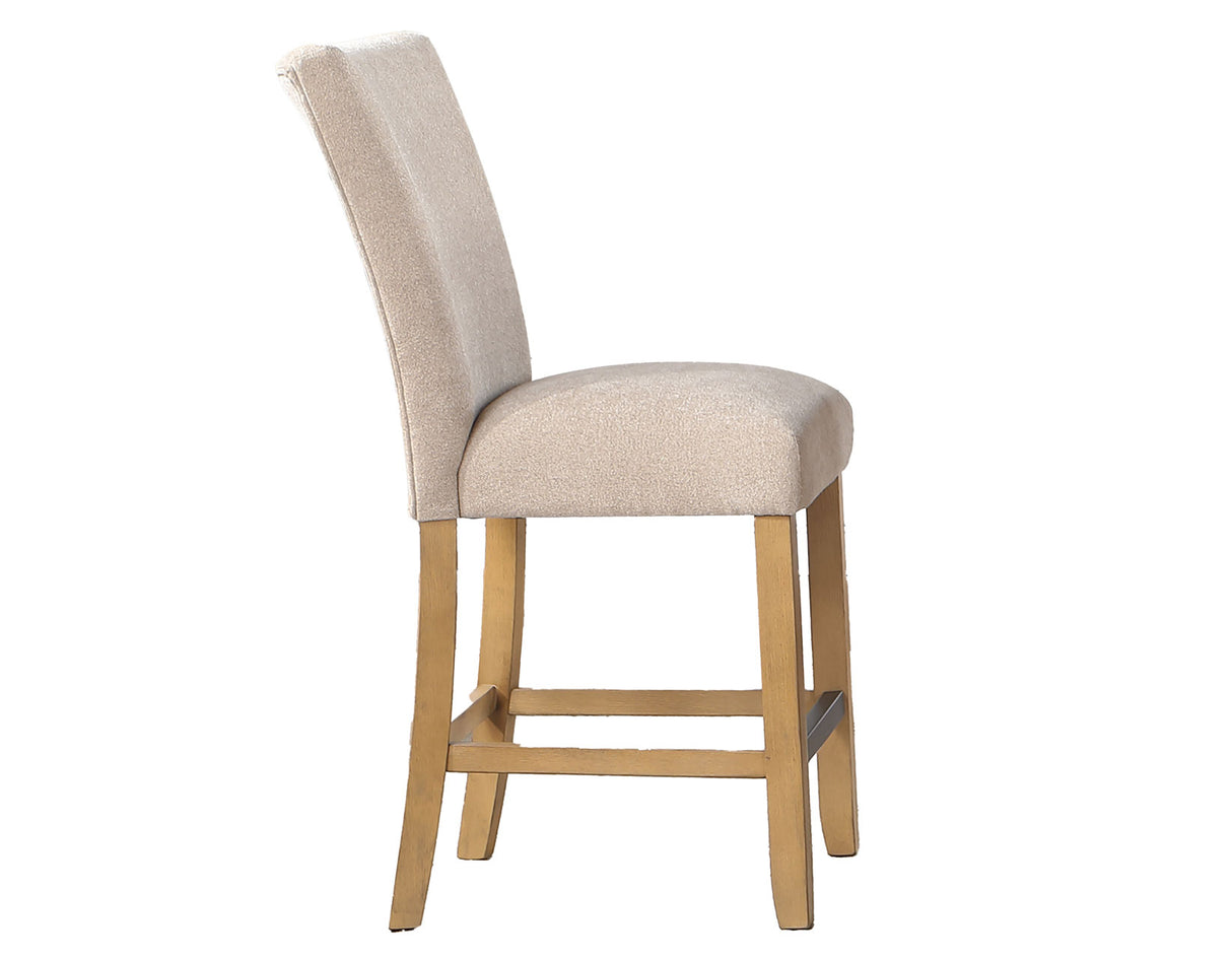 Artemis Beige Chenille Counter Height Chair, Set of 2 from Steve Silver - Luna Furniture