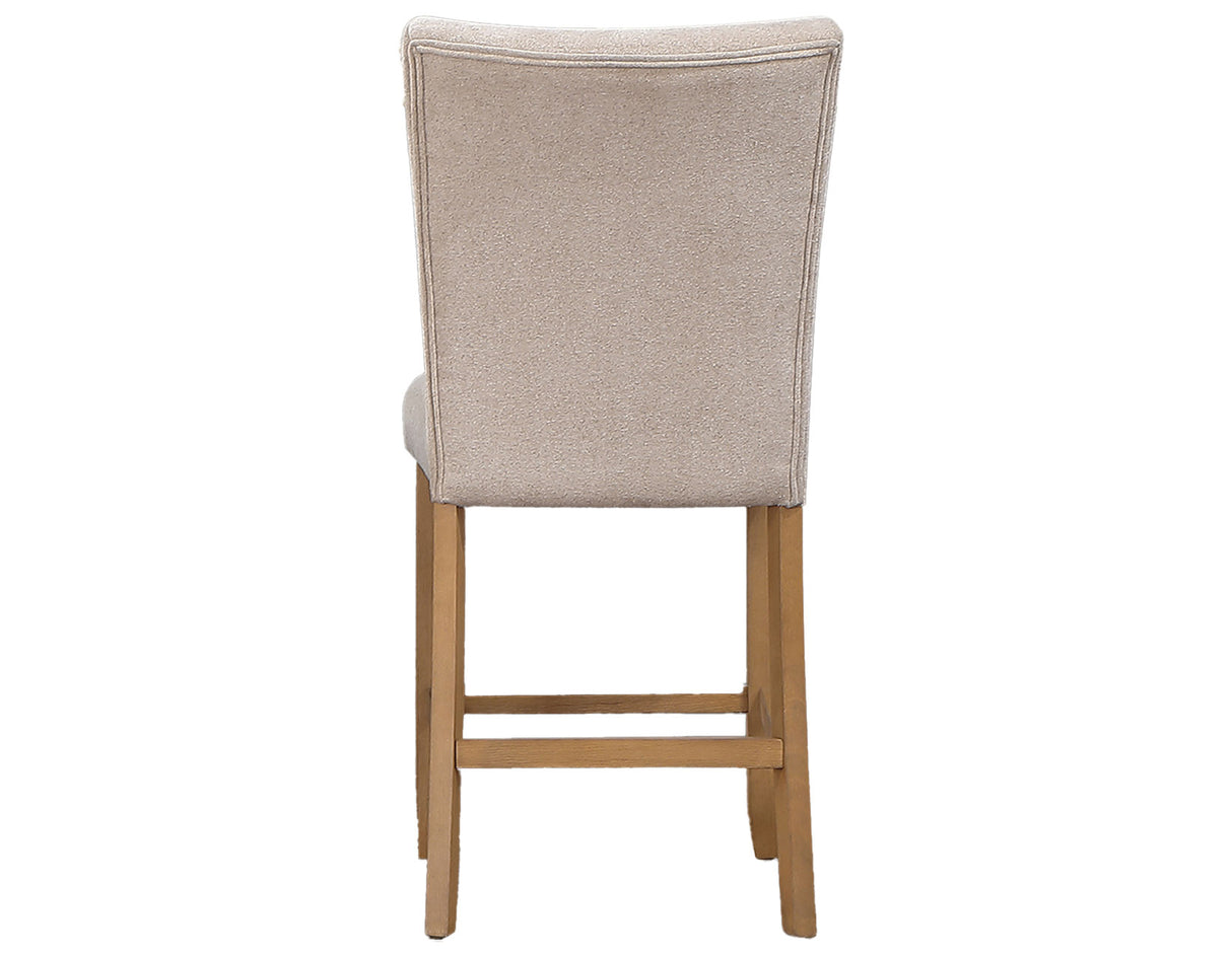 Artemis Beige Chenille Counter Height Chair, Set of 2 from Steve Silver - Luna Furniture