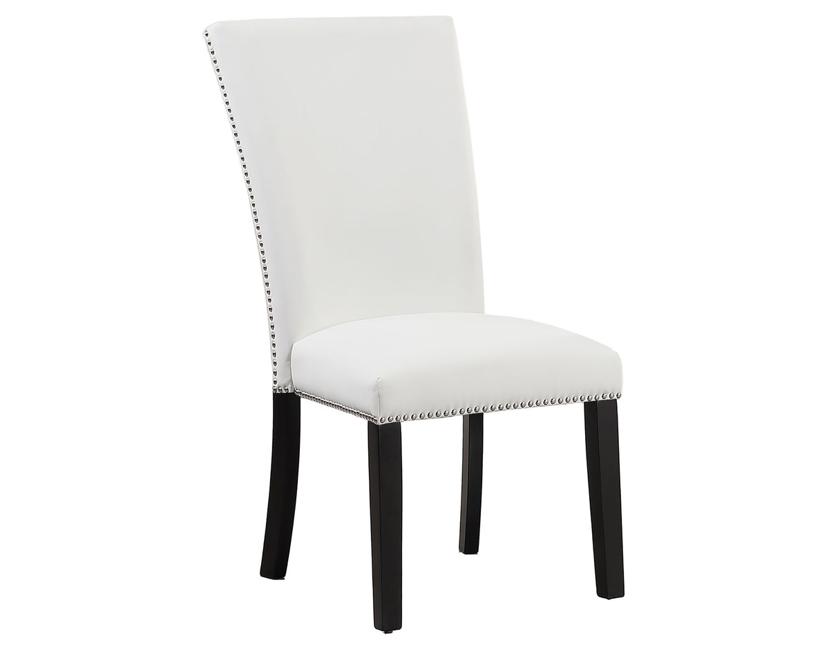 Artemis White Vegan Leather Side Chair, Set of 2 from Steve Silver - Luna Furniture