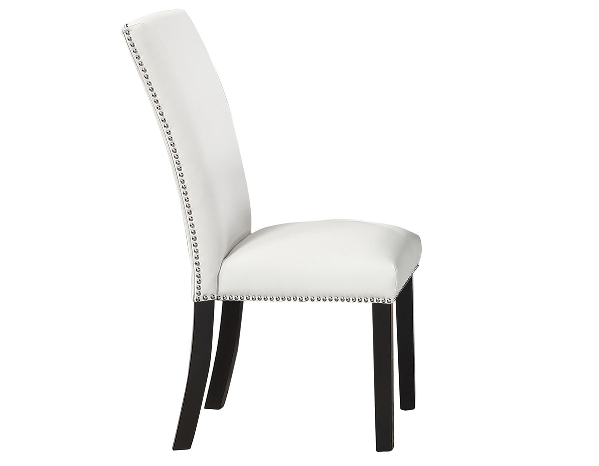 Artemis White Vegan Leather Side Chair, Set of 2 from Steve Silver - Luna Furniture