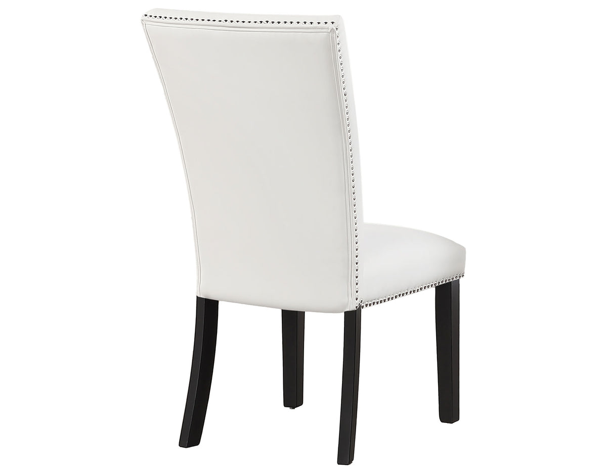 Artemis White Vegan Leather Side Chair, Set of 2 from Steve Silver - Luna Furniture