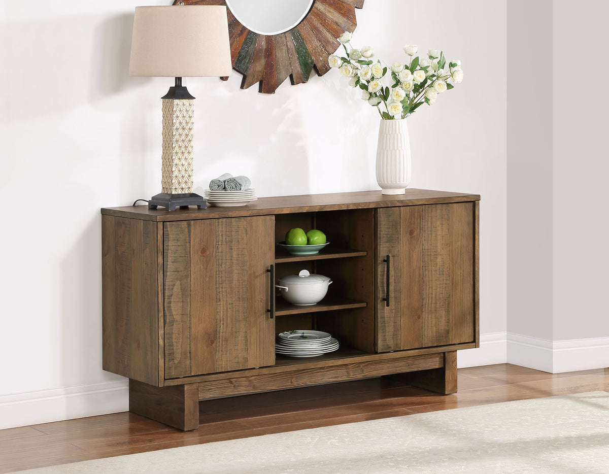 Atmore Dark Driftwood/Black Dining Room Set from Steve Silver - Luna Furniture