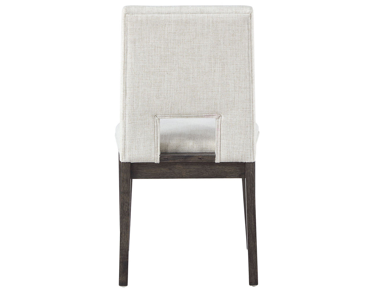 Evan 5-Piece 78-96-inch Dining Set with 4 Eggshell Linen-Look Side Chairs from Steve Silver - Luna Furniture
