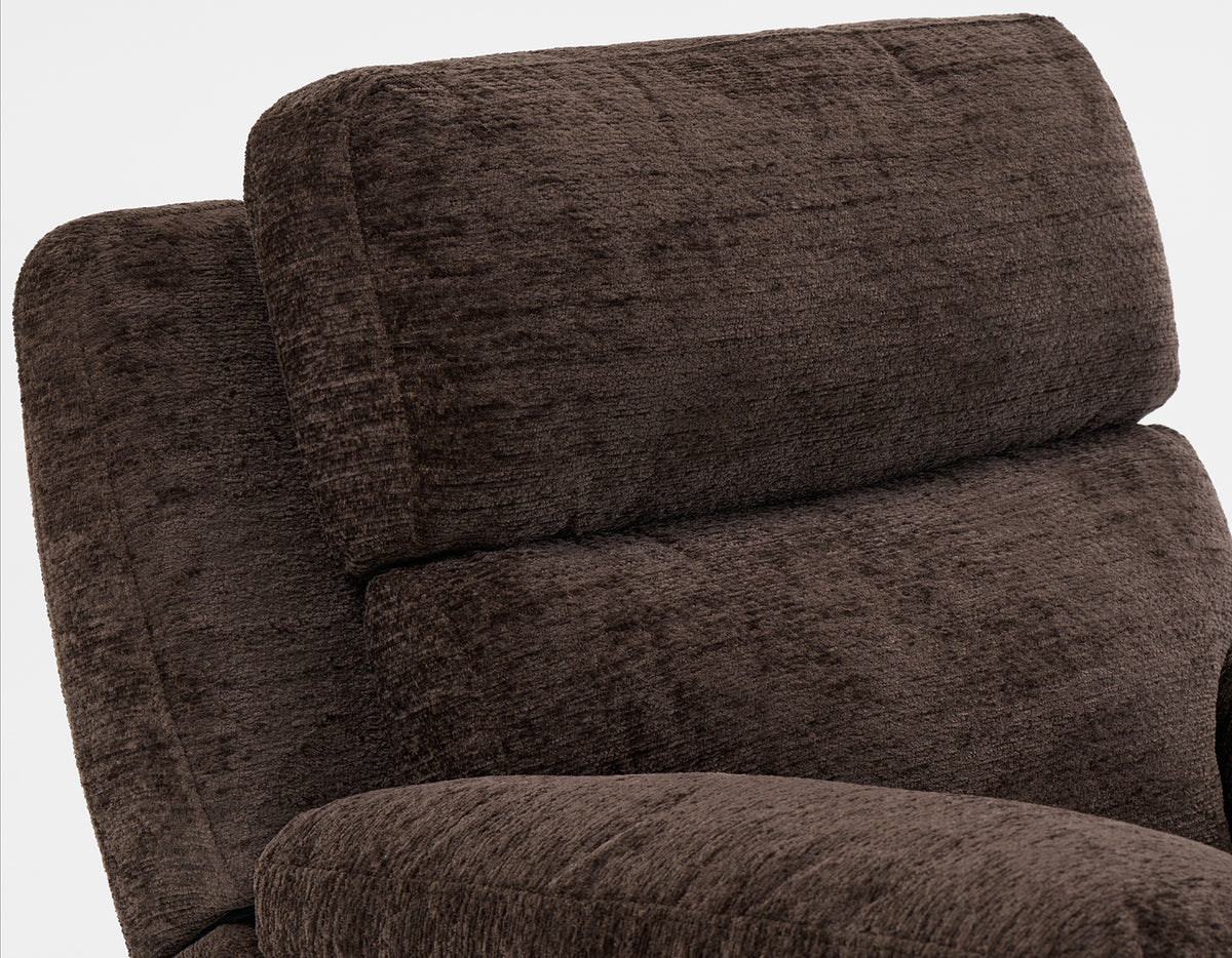 Gatlin 3-Piece Dual-Power Reclining Set, Brown Fabric – Sofa, Loveseat, Recliner from Steve Silver - Luna Furniture
