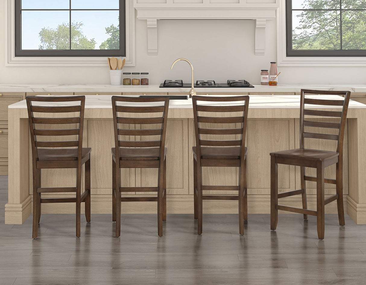 Java Mocha 24″ Counter Height Chair, Set of 2