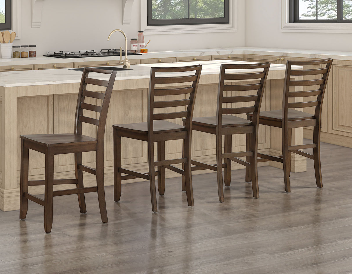 Java Mocha 24″ Counter Height Chair, Set of 2