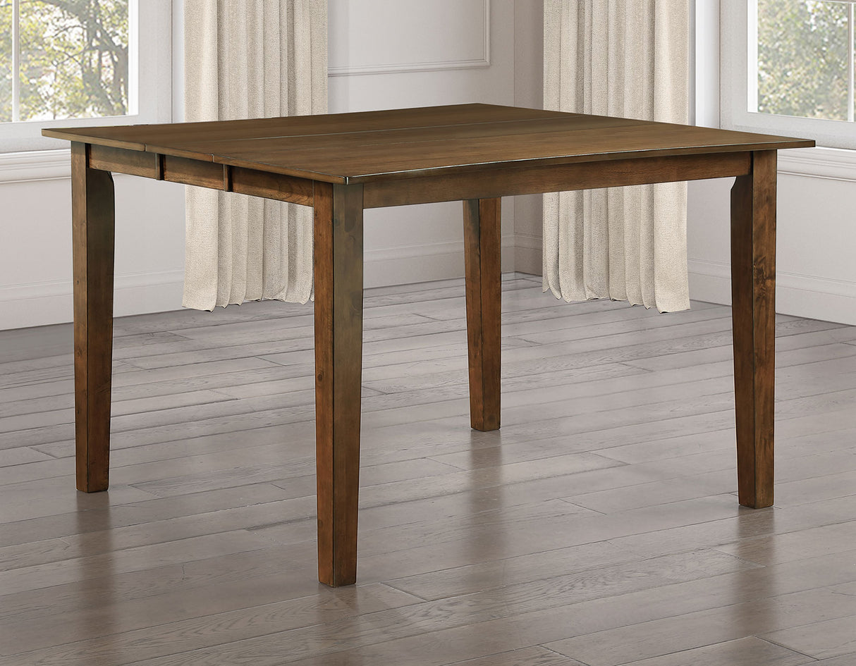 Joplin Walnut Finish 42-54″ Counter Table with 12″ Leaf from Steve Silver - Luna Furniture