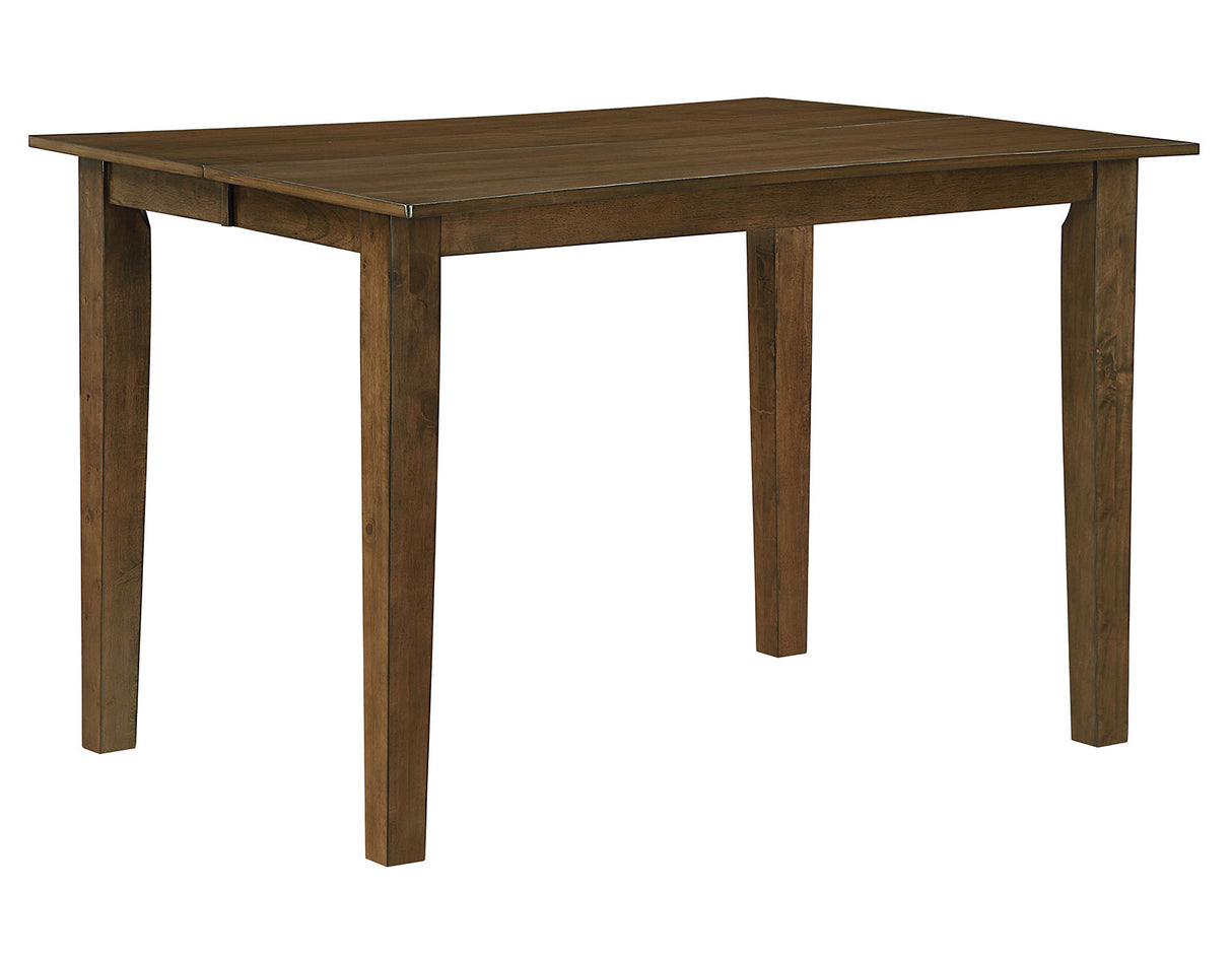 Joplin Walnut Finish 42-54″ Counter Table with 12″ Leaf from Steve Silver - Luna Furniture