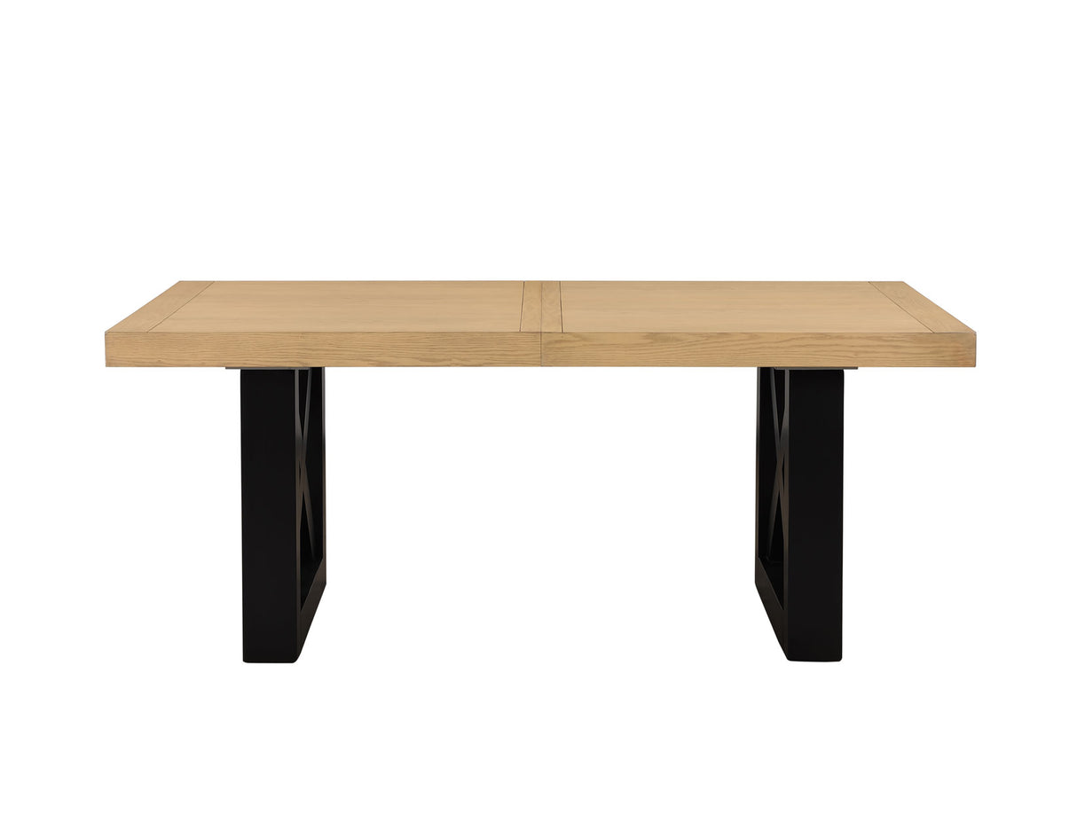 Magnolia Oak/Black 5-Piece 72-108-inch Dining Set from Steve Silver - Luna Furniture