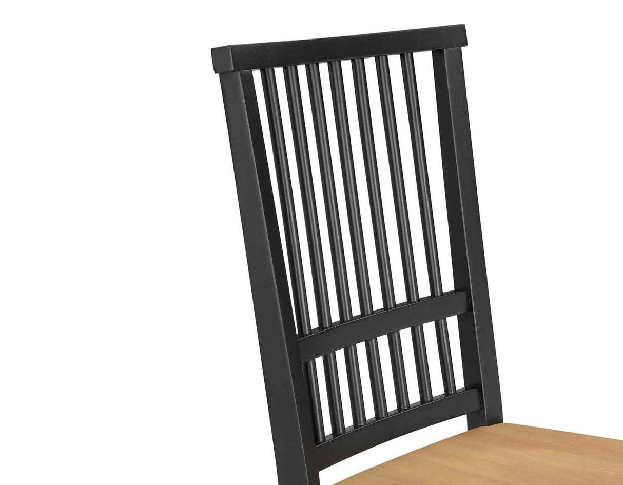 Magnolia Oak/Black 5-Piece 72-108-inch Dining Set from Steve Silver - Luna Furniture