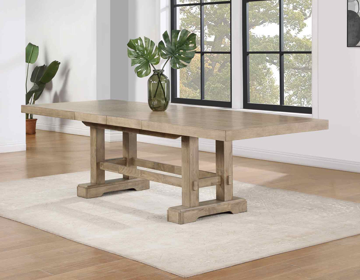 Napa 5-Piece 72-108-inch Dining Set, Sand(Table & 4 Side Chairs) from Steve Silver - Luna Furniture