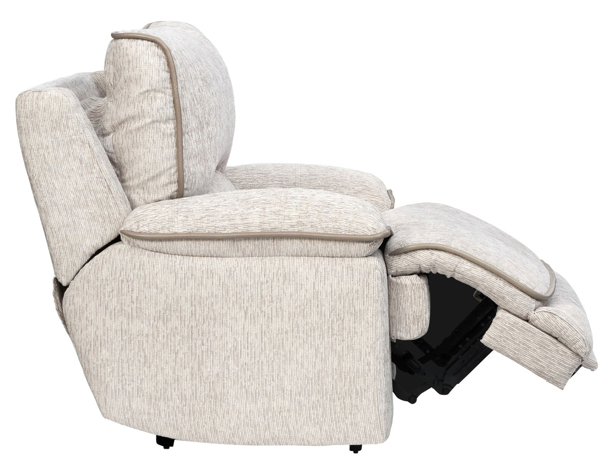 Olsen 3-Piece Dual-Power Reclining Set, Dove – Sofa, Loveseat, Recliner from Steve Silver - Luna Furniture