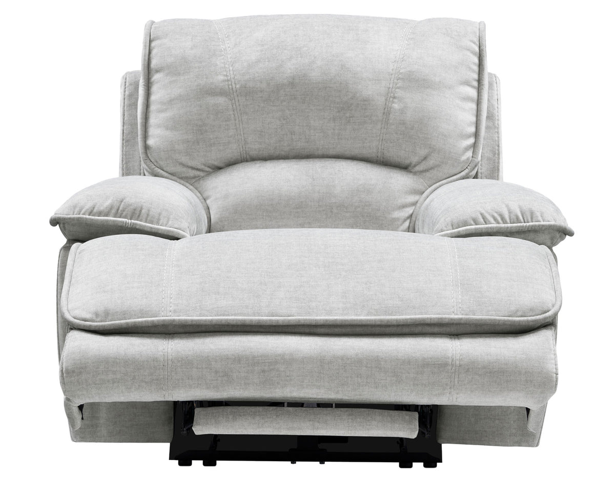 Olsen 3-Piece Dual-Power Reclining Set, Silver – Sofa, Loveseat, Recliner from Steve Silver - Luna Furniture