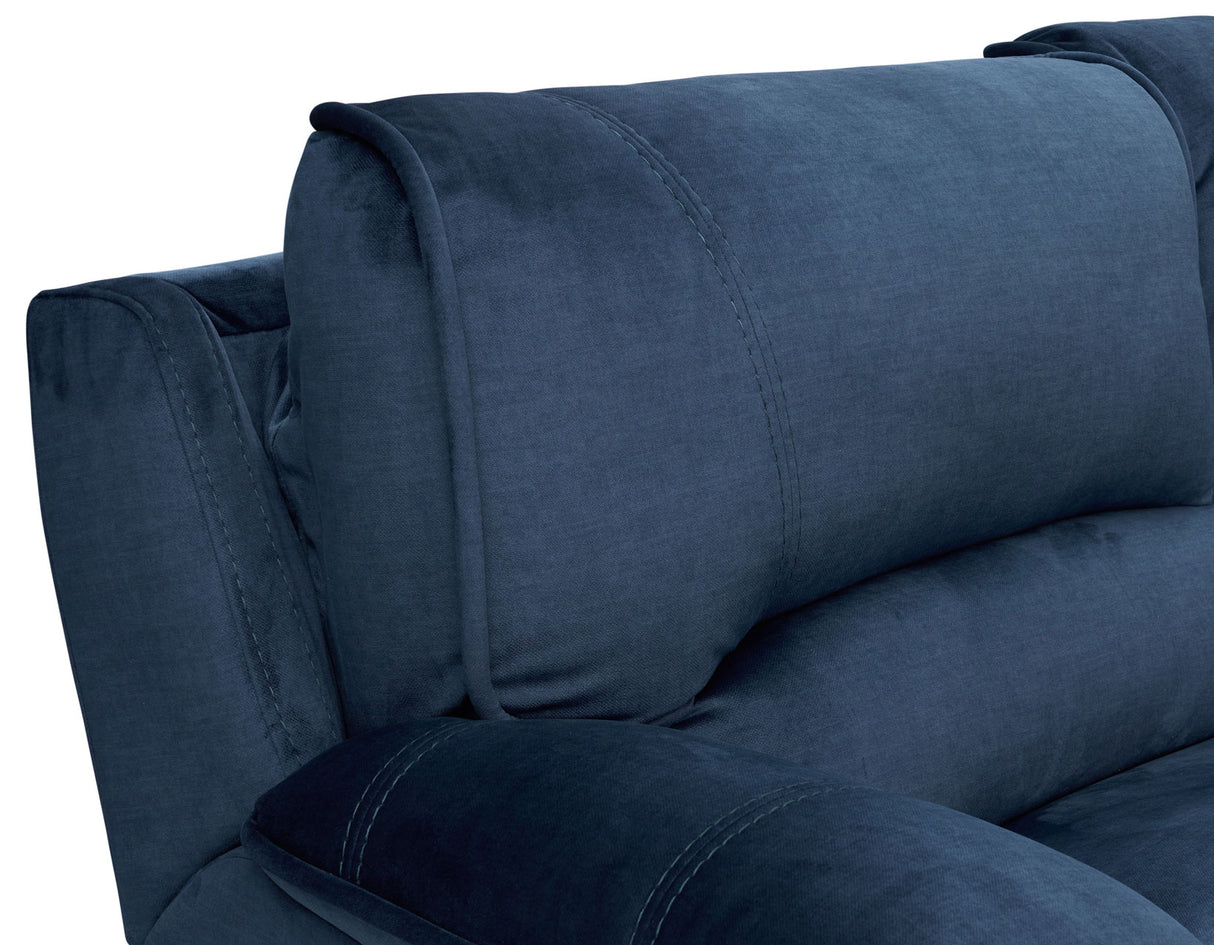 Olsen 6-Piece Dual-Power Zero-Gravity Reclining Sectional, Indigo from Steve Silver - Luna Furniture