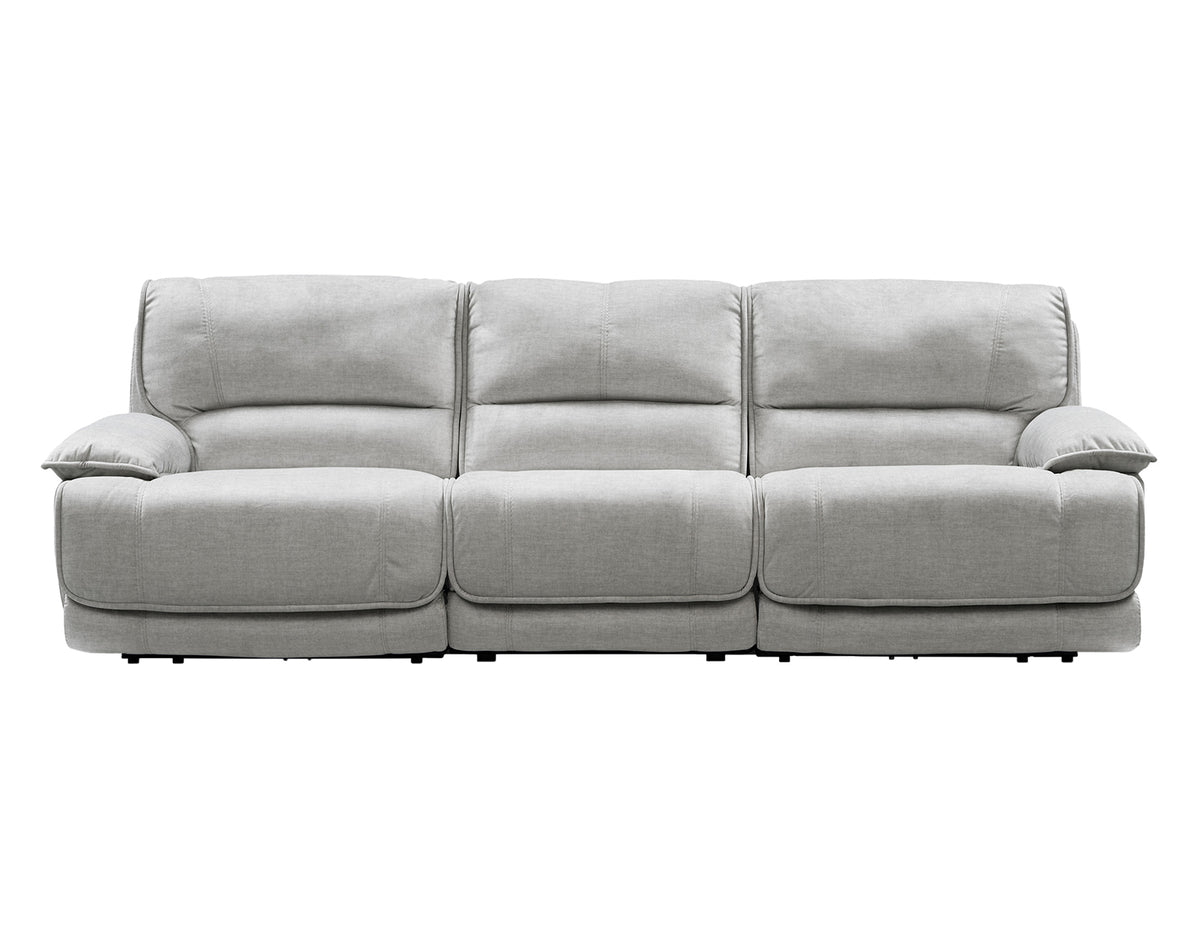 Olsen 3-Piece Dual-Power Zero-Gravity Modular Reclining Sofa, Silver from Steve Silver - Luna Furniture