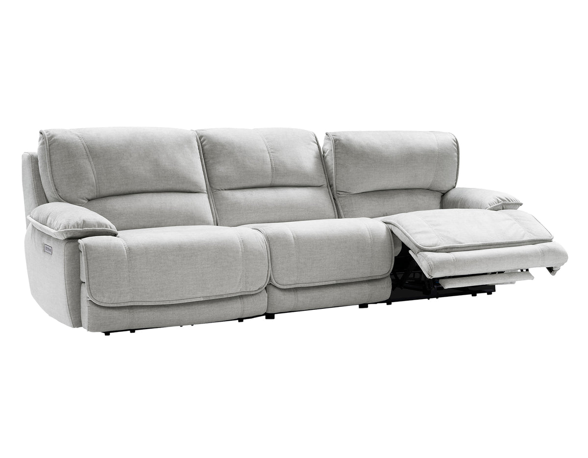 Olsen 3-Piece Dual-Power Zero-Gravity Modular Reclining Sofa, Silver from Steve Silver - Luna Furniture