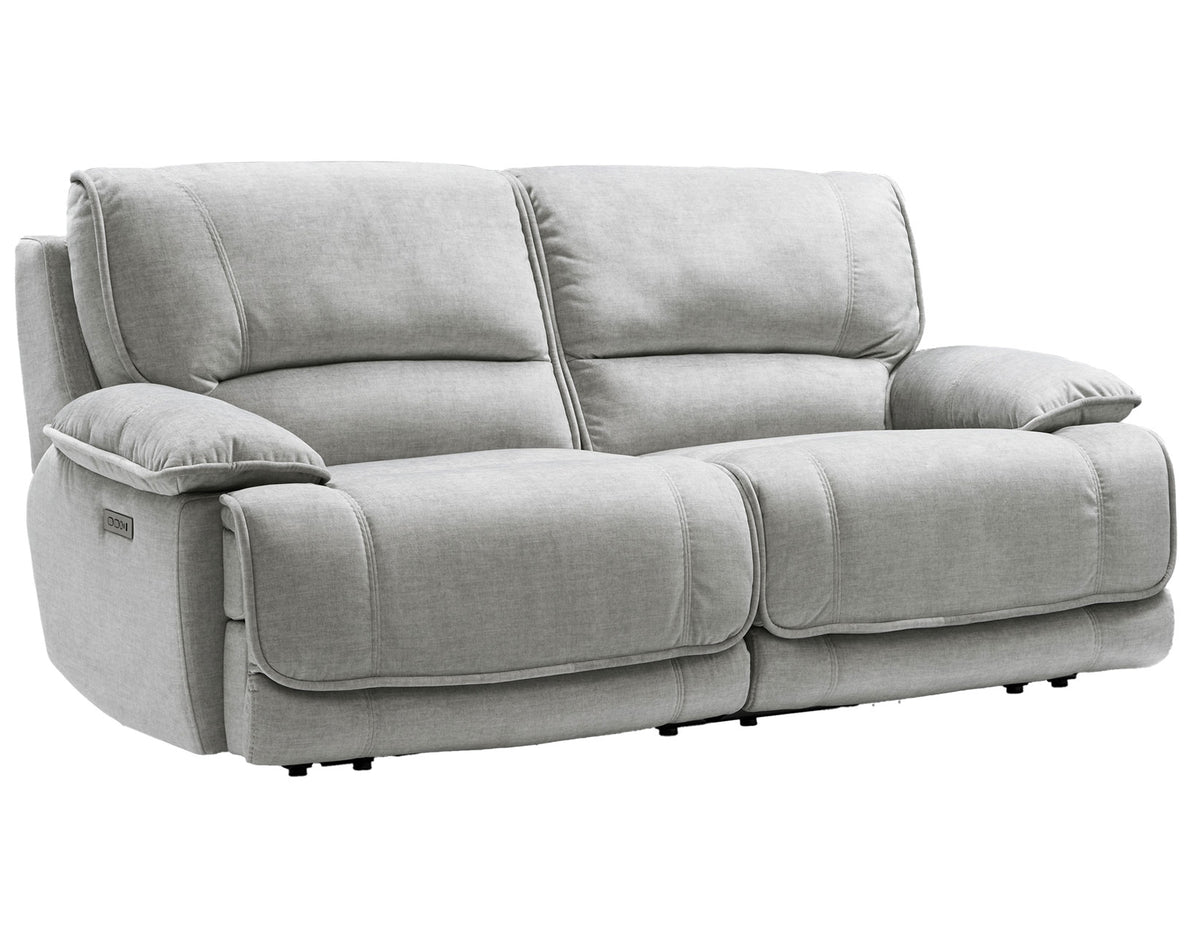 Olsen 3-Piece Dual-Power Zero-Gravity Modular Reclining Console Loveseat, Silver from Steve Silver - Luna Furniture