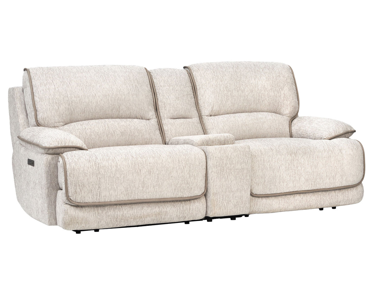 Olsen 3-Piece Dual-Power Reclining Set, Dove – Sofa, Loveseat, Recliner from Steve Silver - Luna Furniture