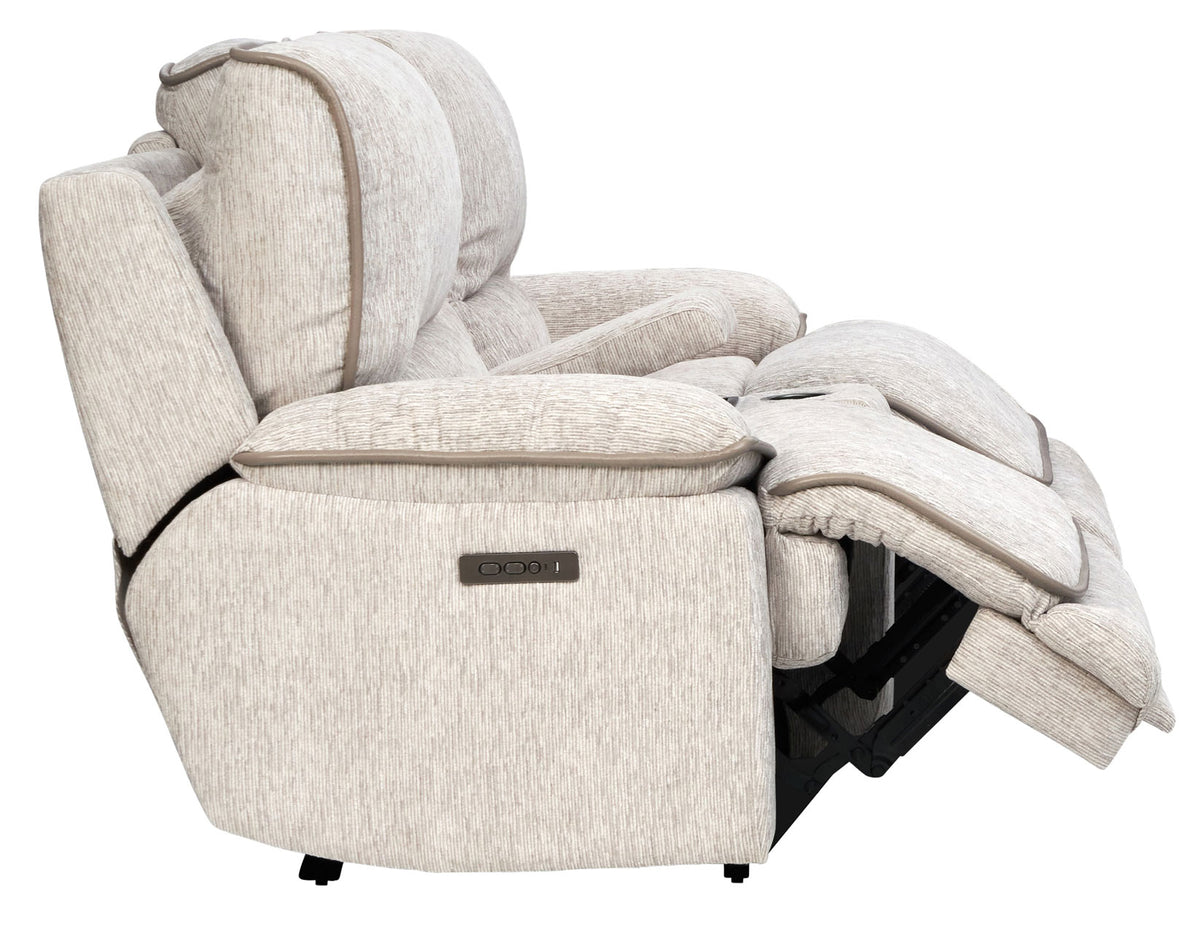 Olsen 3-Piece Dual-Power Reclining Set, Dove – Sofa, Loveseat, Recliner from Steve Silver - Luna Furniture