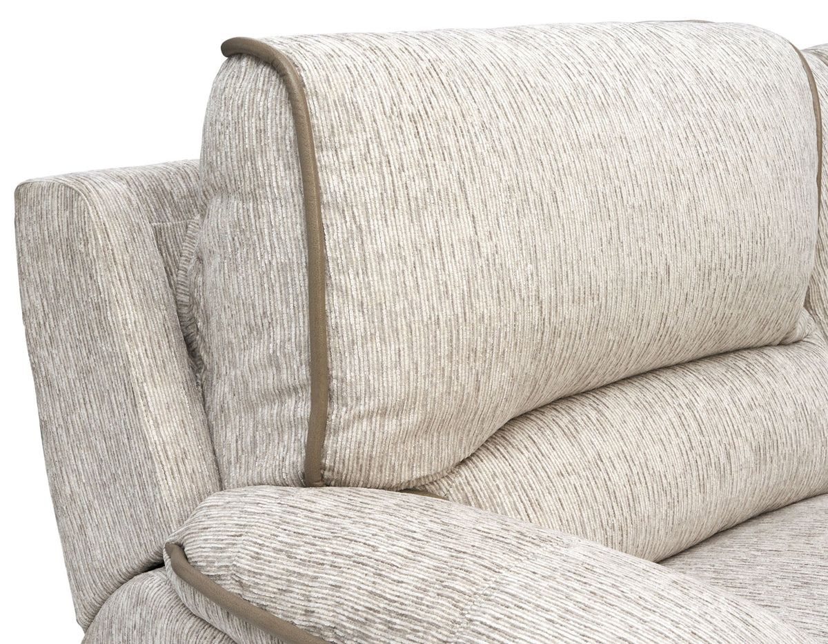 Olsen 3-Piece Dual-Power Reclining Set, Dove – Sofa, Loveseat, Recliner from Steve Silver - Luna Furniture