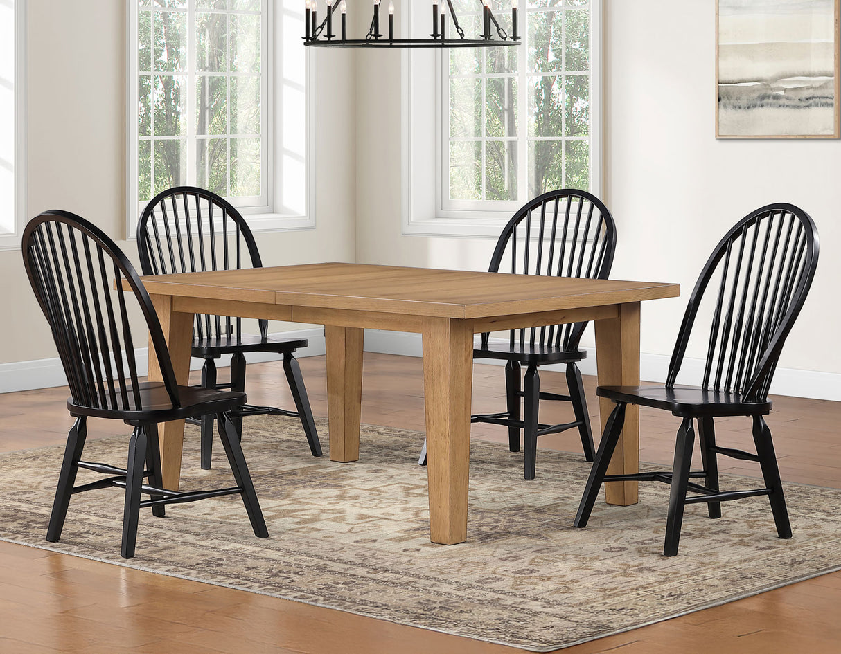 Sommerset 5-Piece 64-96″ Windsor Dining Set from Steve Silver - Luna Furniture