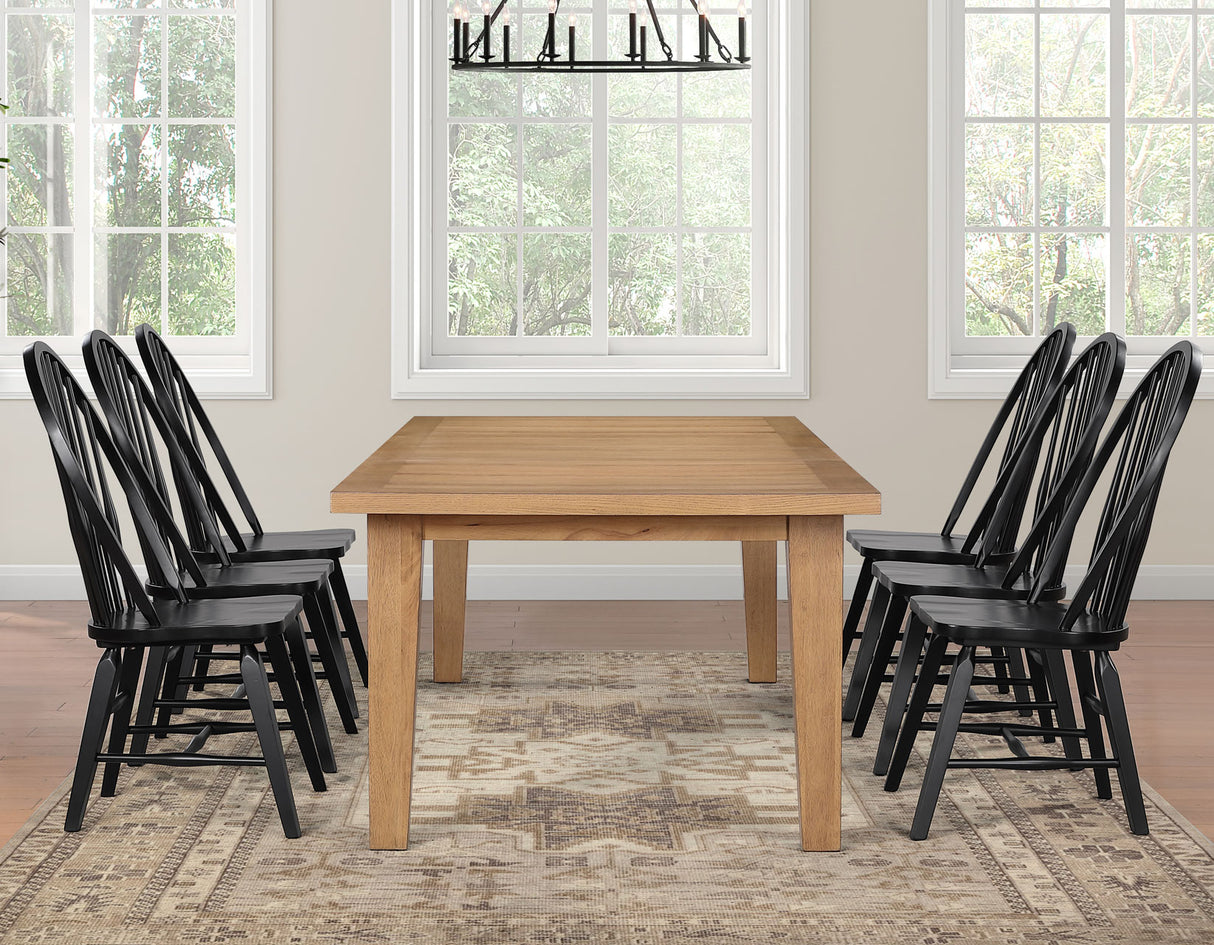Sommerset 5-Piece 64-96″ Windsor Dining Set from Steve Silver - Luna Furniture