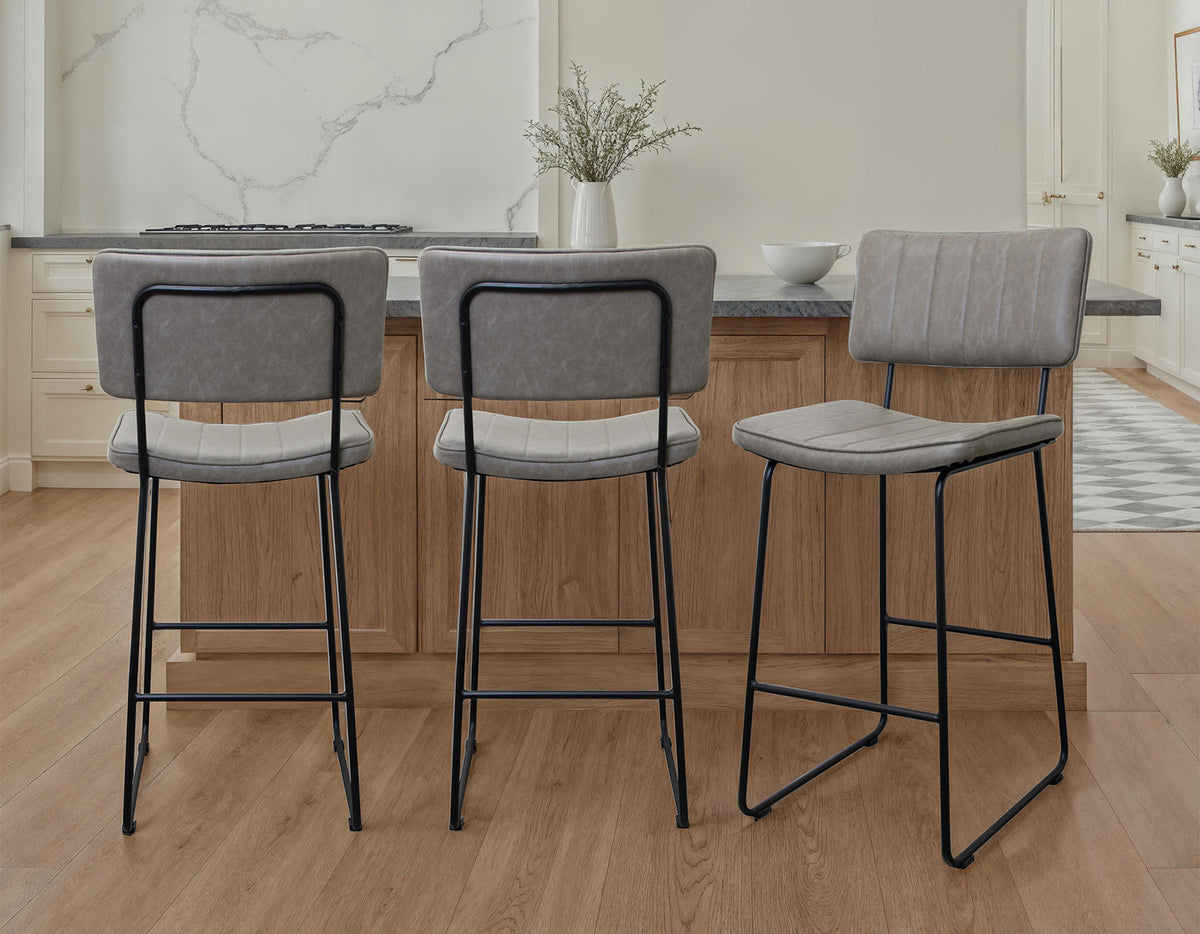 Tribeca Gray 30″ Commercial Grade Bar Stool from Steve Silver - Luna Furniture